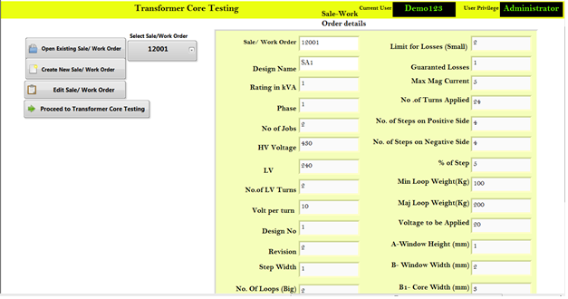 ATE for Transformer Core Lamination Testing